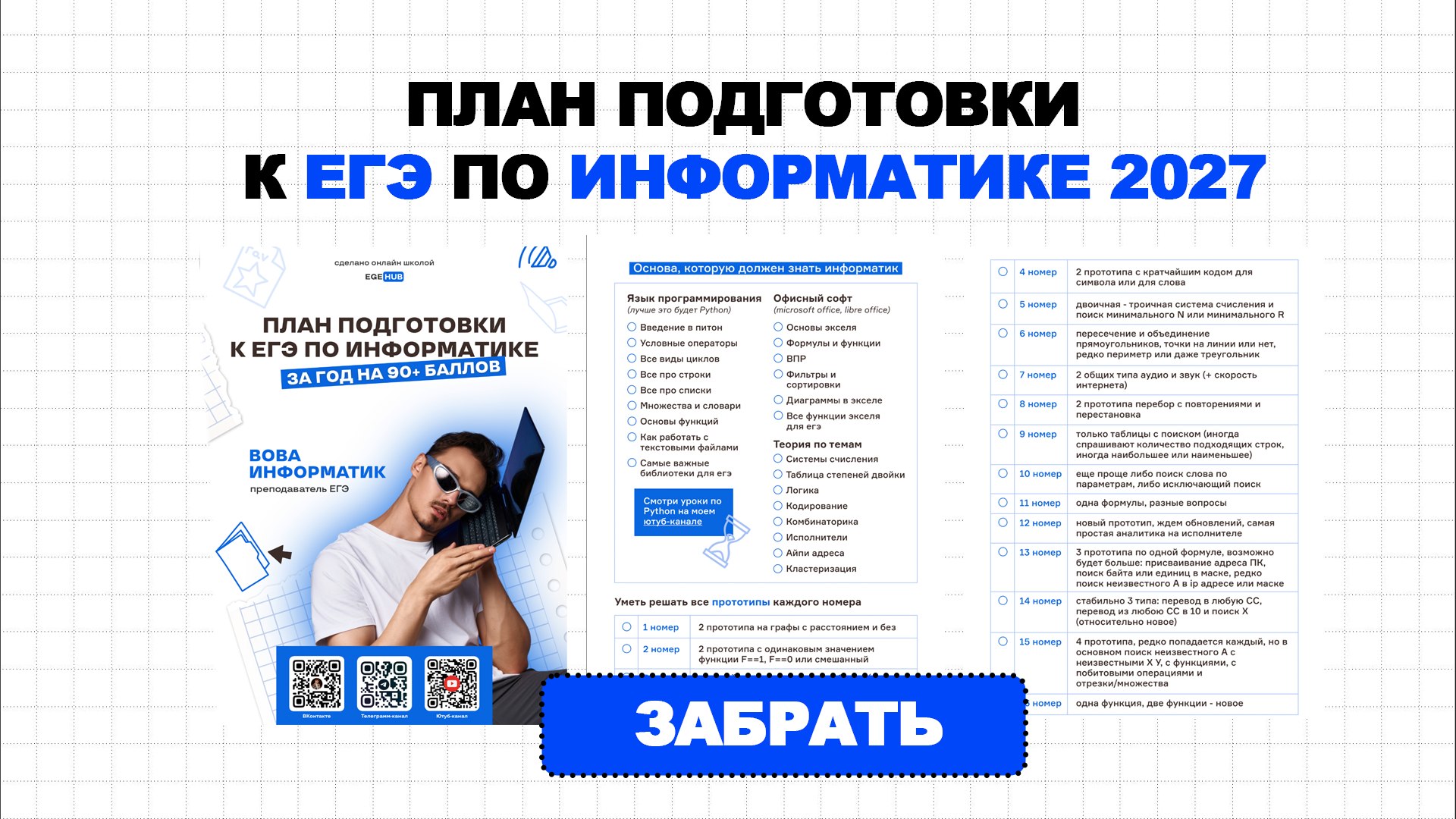Вова Неформатик | Информатика ЕГЭ | ЕГЭХАБ