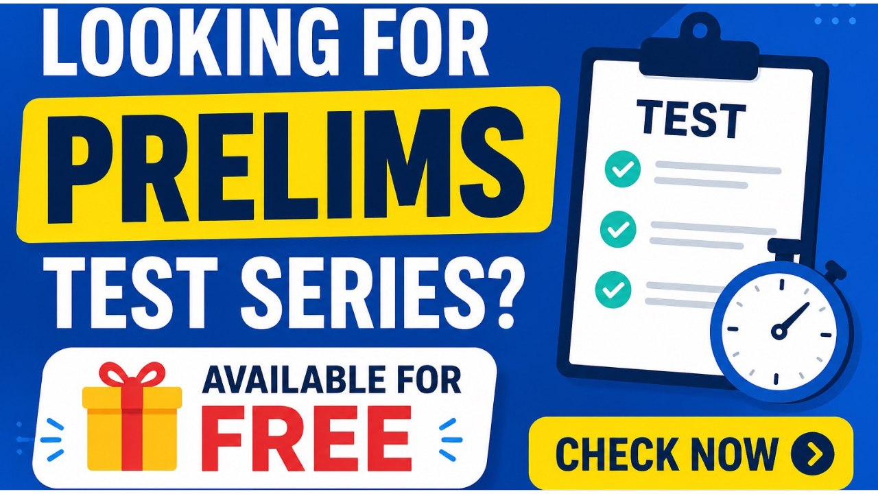 Prelims Test Series (Free)