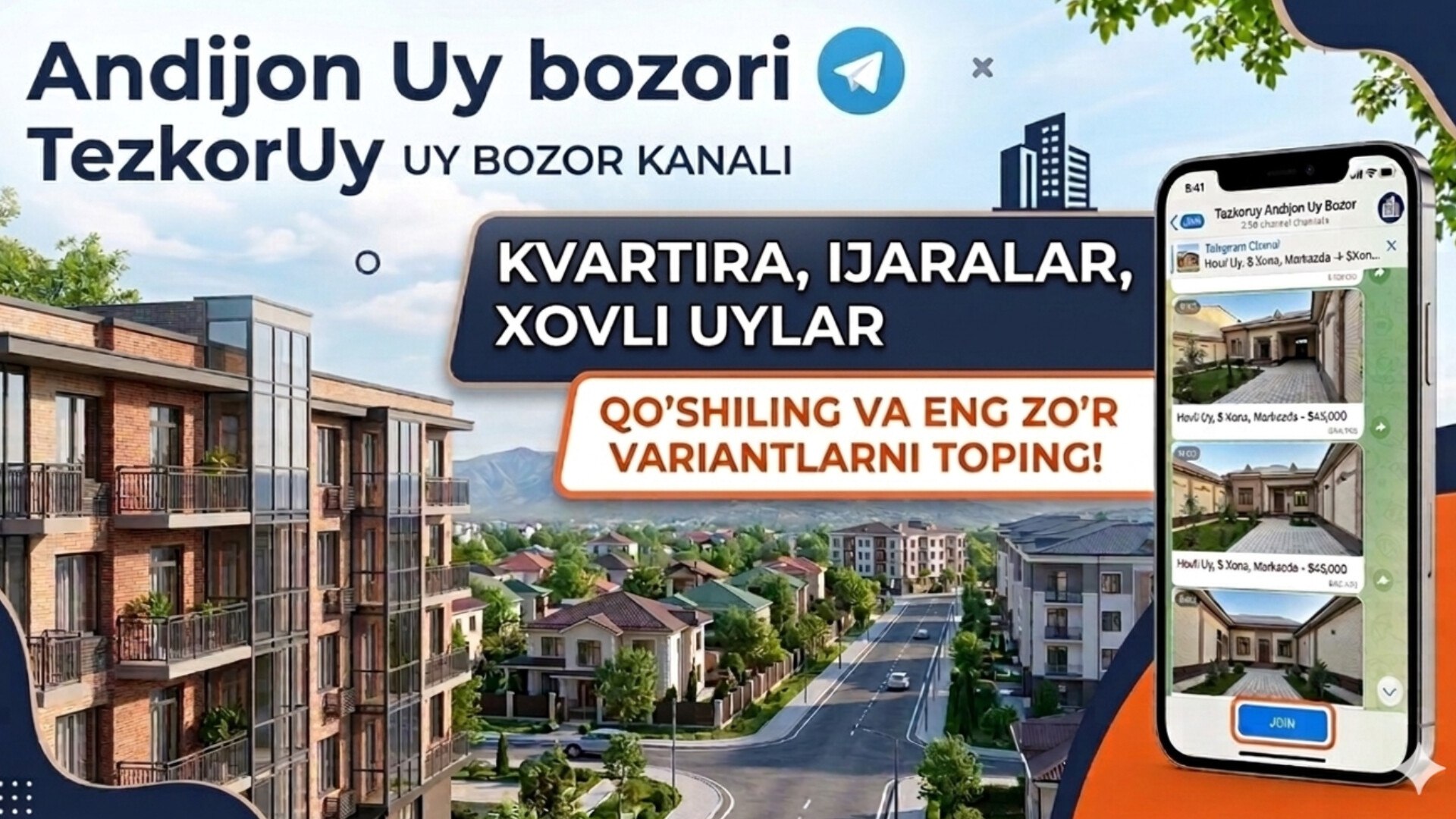 ⚡️ TEZKORUY | ANDIJON UY BOZOR