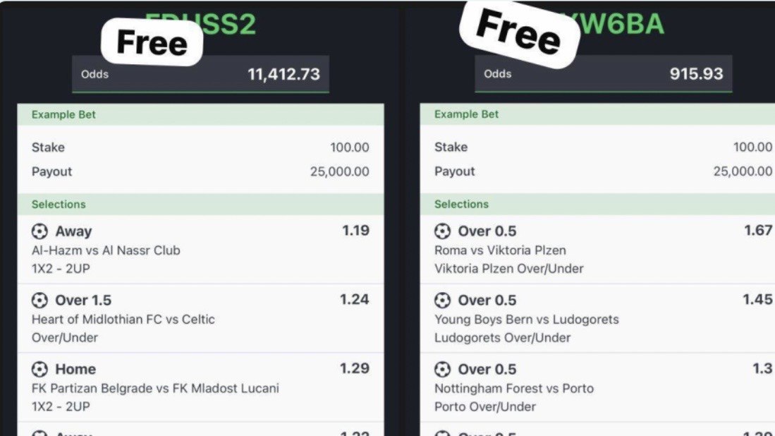 Free Sure Bet 99.9%