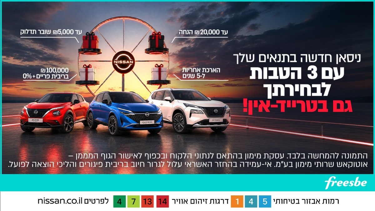 במבצע הזה אתם בוחרים את התנאים!