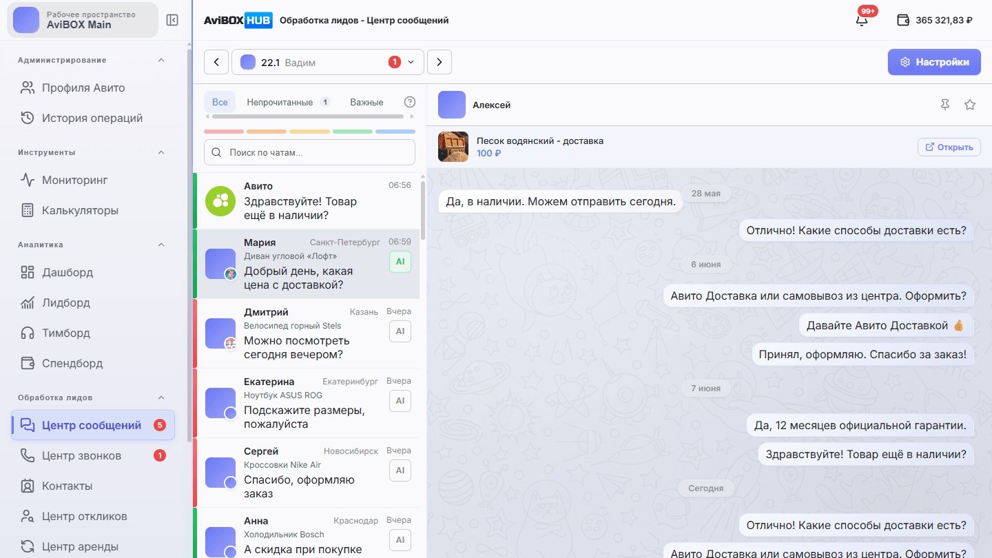 Авито-уведомления в Telegram