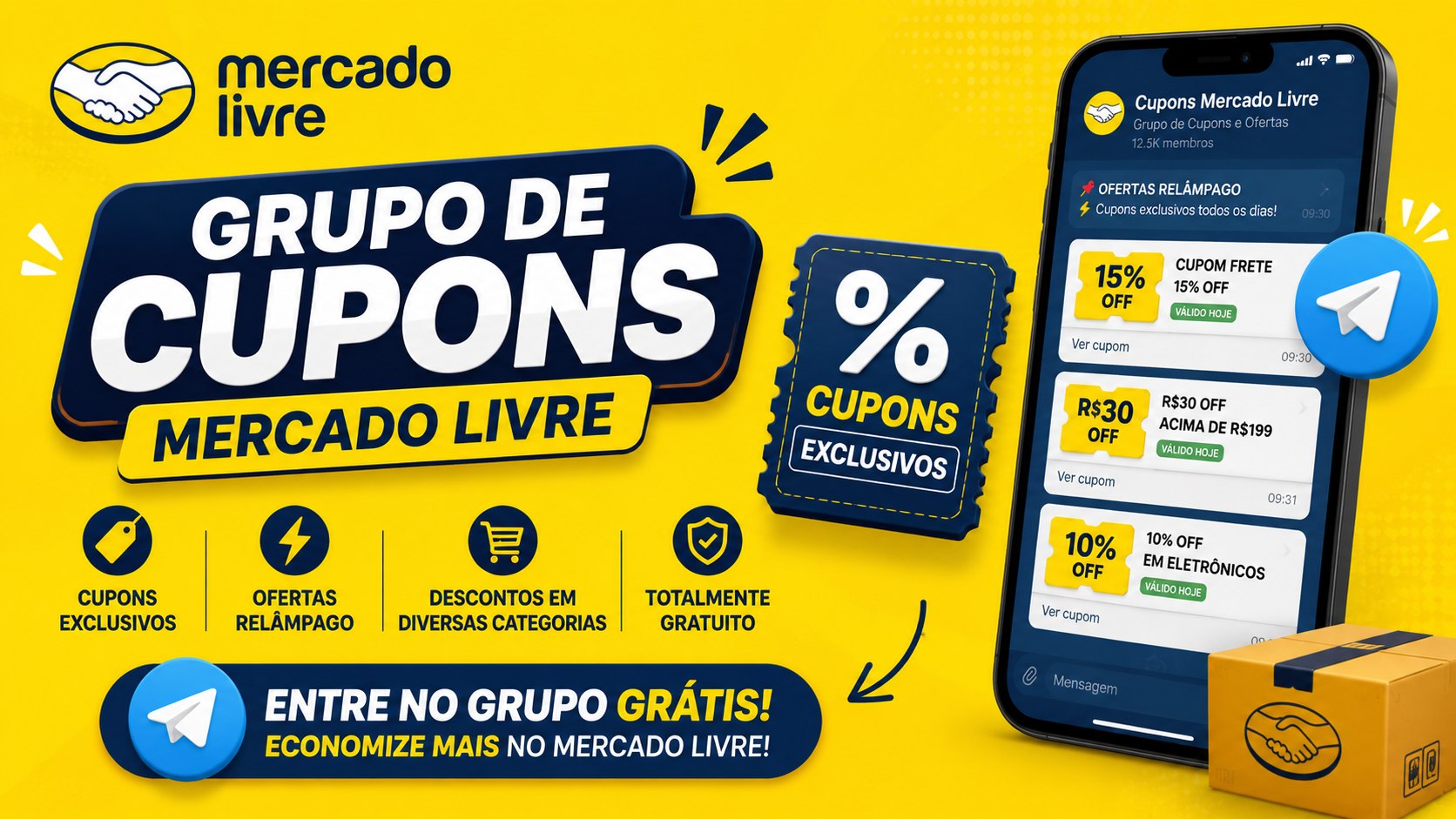 AdoroCupom: Cupons Mercado Livre