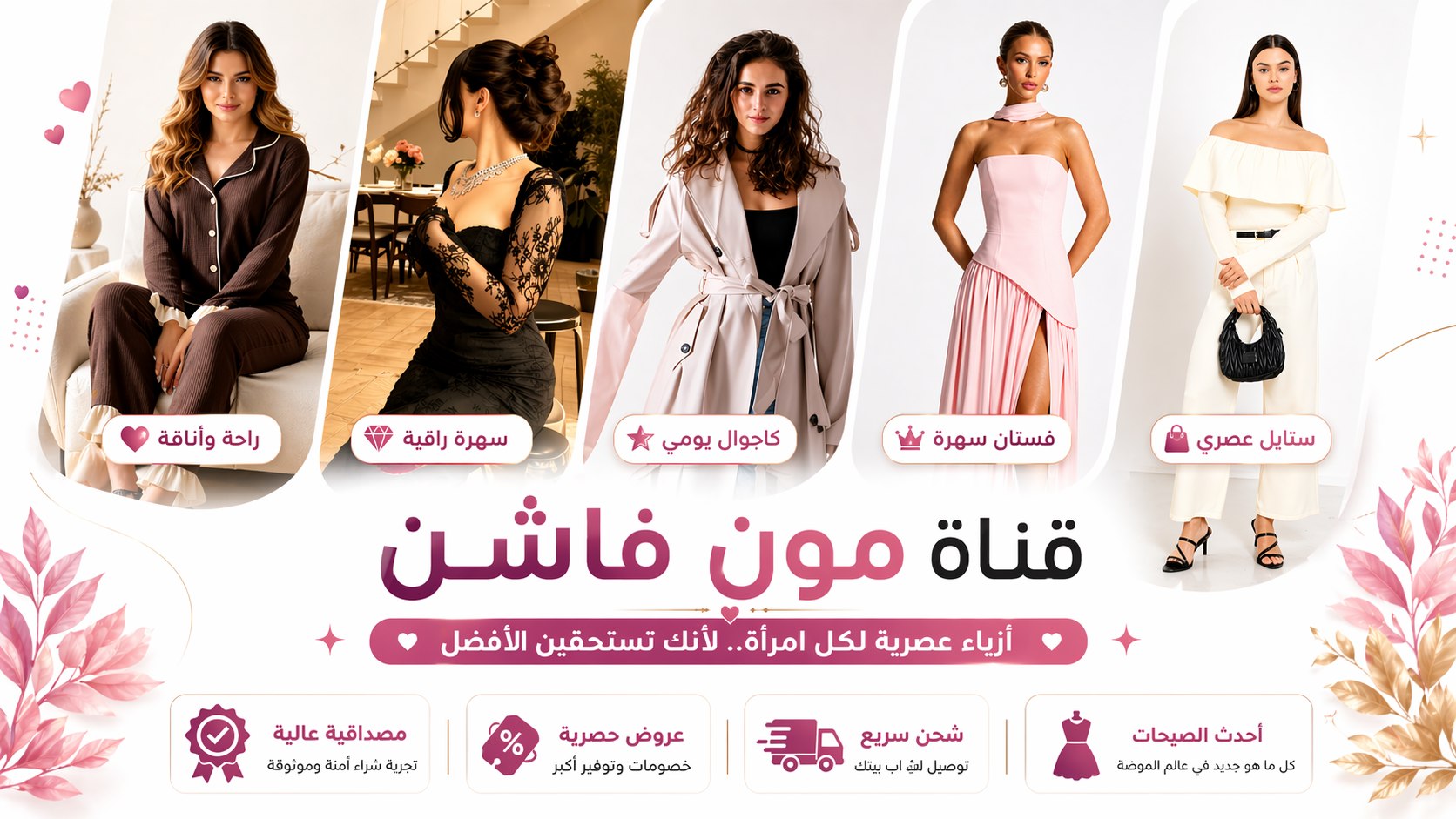 قناة مون فاشن | أزياء واناقة 🛍️👗