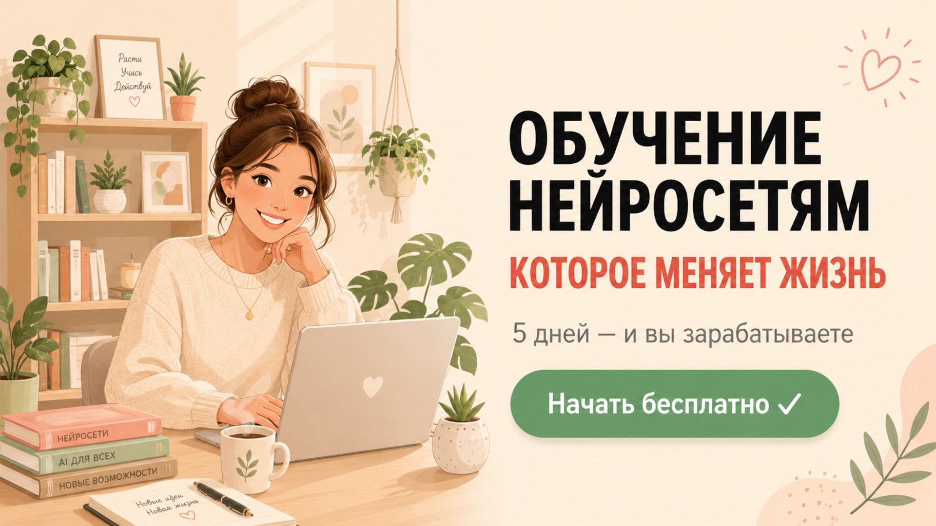 🤖 Бесплатный курс по нейросетям